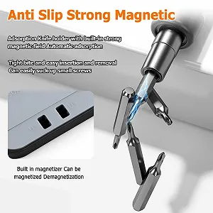 Набір акумуляторних викруток Mini Electric Screwdriver Set 46 в 1 36 магнітних біт synthetic.ua - Фото 1