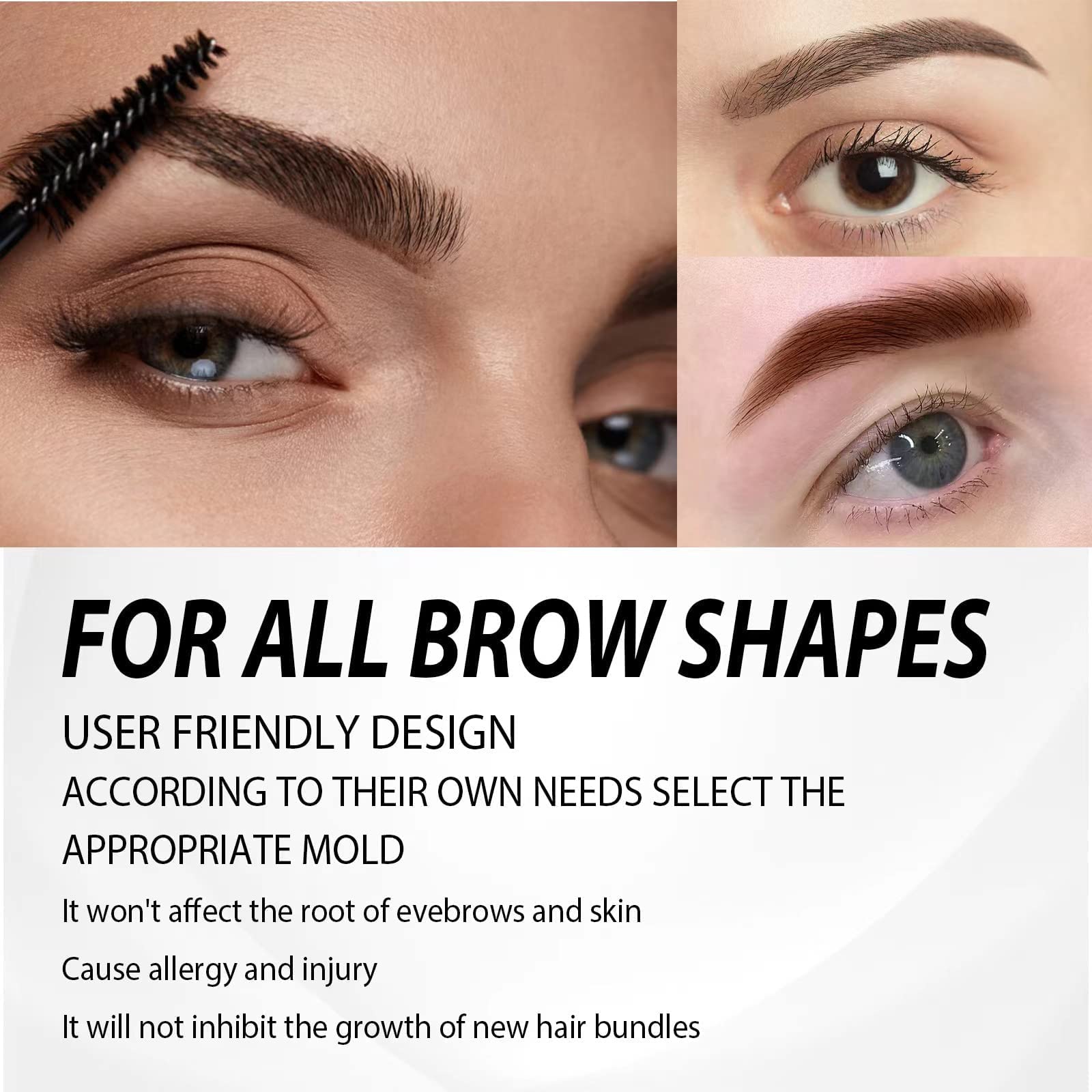 Крем для брів Long Lasting Waterproof Eyebrow Cream Fully Pigmented Eyebrow Cream Gel Filling Enhancer Creams Wild Eyebrows Shaping Tinted Eyebrows (3 Кольори), фото №7