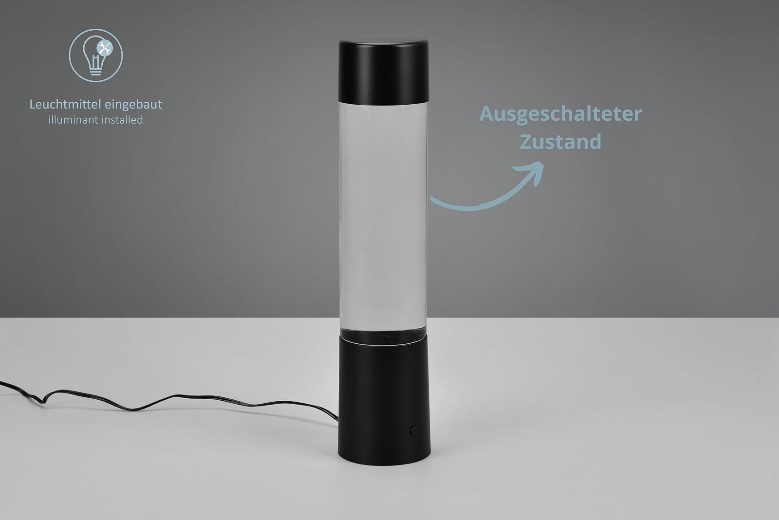 Настільна лампа Glinda LED RGB Glitter Particle IP20 Ø7 см 34 см Matte Black, фото №5