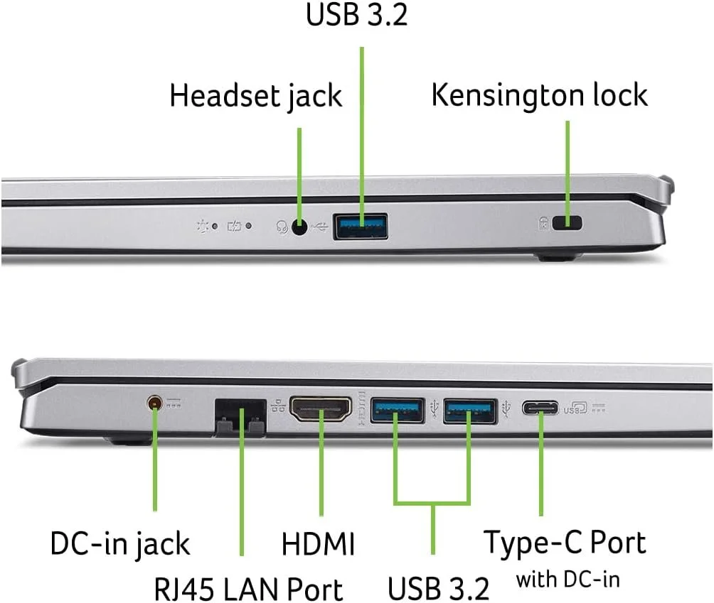 Ноутбук 15.6" Acer Aspire 3 15 (A315-44P-R4AP) AMD Ryzen 5 5500U RAM 16GB SSD 512GB Windows 11 (UKR), фото №9