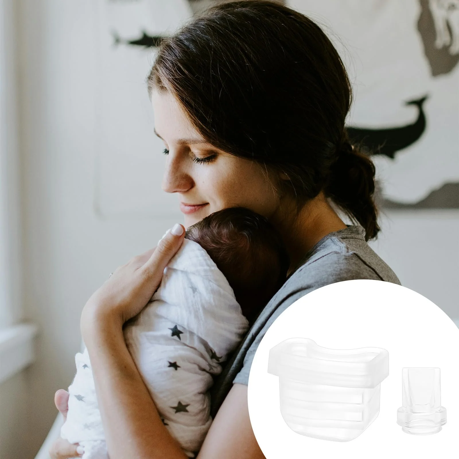 Запасные части для молокоотсоса Mommed S21 Missaa Mumgaroo S18/S19 клапаны «утконос» и диафрагмы 6 шт., фото №7