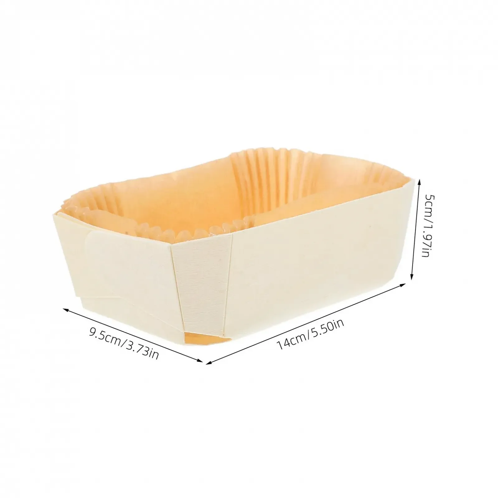 Форми для випікання Ciieeo 6 шт прямокутні дерев'яні з антипригарним покриттям для хліба та кексів, фото №2