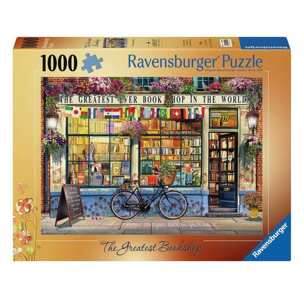 Пазл Ravensburger The Greatest Bookshop 1000 элементов для взрослых и детей от 12 лет, фото №1