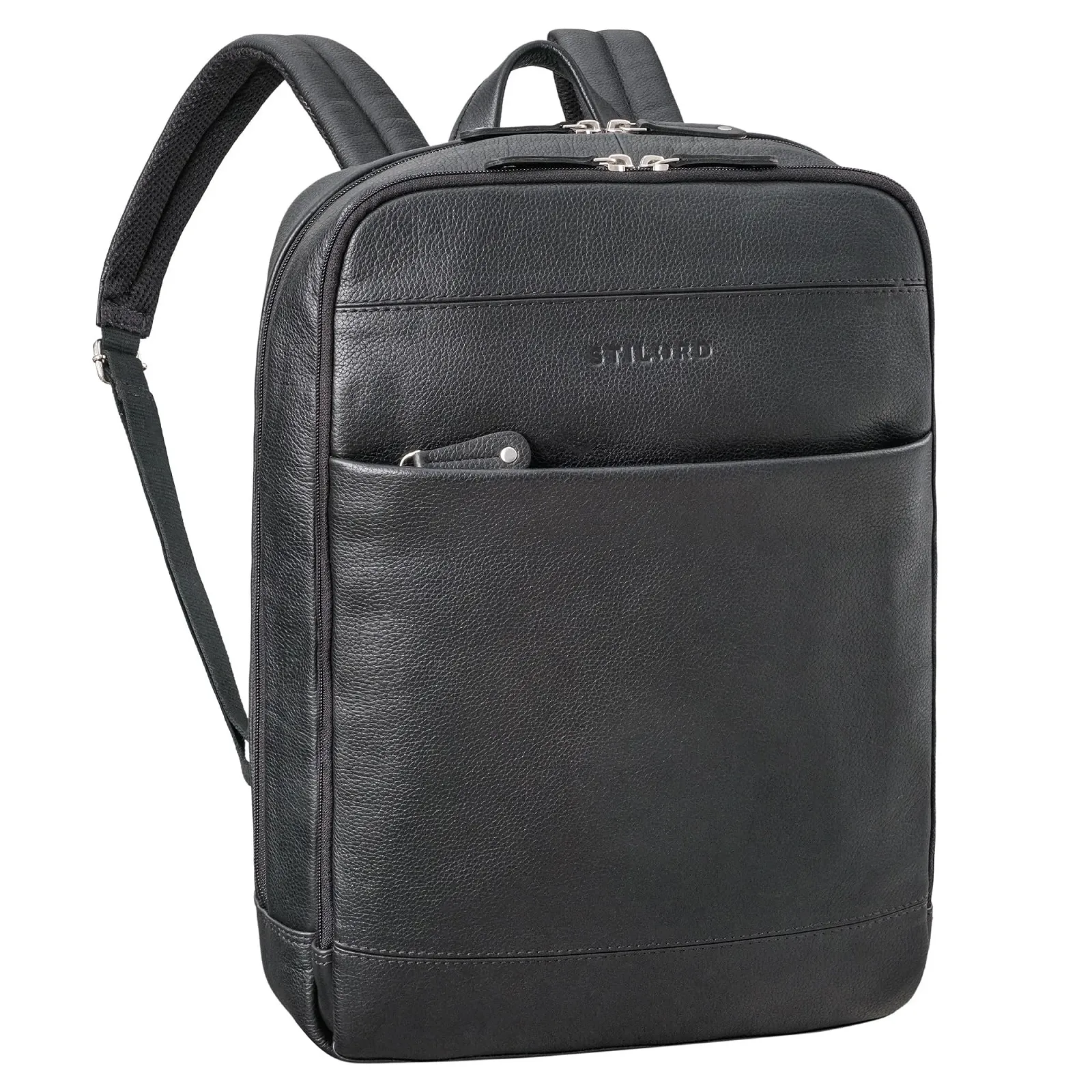Рюкзак для ноутбука STILORD Leo 15.6" кожаный Черный, фото №1 Рюкзак для ноутбука STILORD Leo 15.6" кожаный Черный, фото №1
