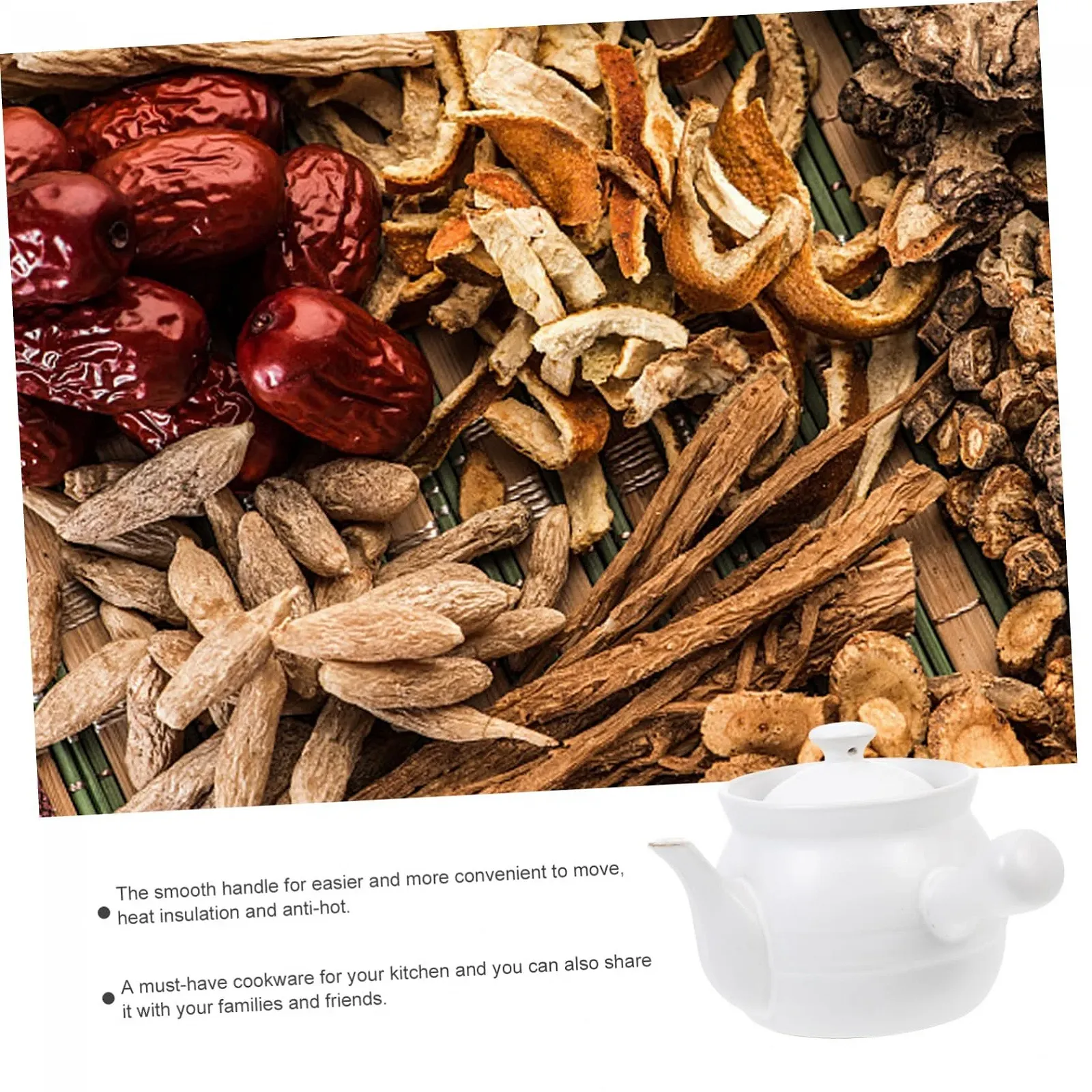 Кастрюля для трав INOOMP Керамическая Антипригарное покрытие, фото №5