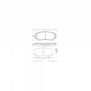Комплект гальмівних колодок, дискове гальмо TRISCAN 8110 69018 для SUZUKI передній міст - Фото 1