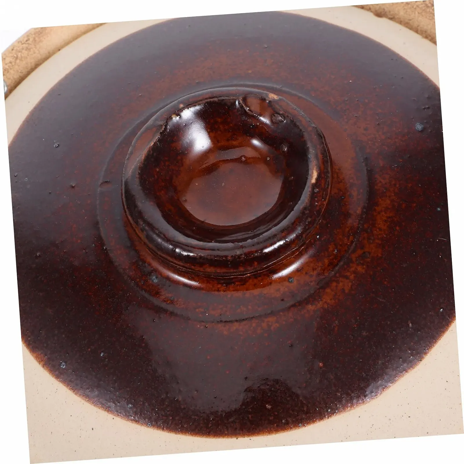 Горшок глиняный с крышкой для бибимбапа и тушения керамический, фото №3