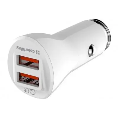 Зарядное устройство ColorWay 2USB Quick Charge 3.0 36W (CW-CHA011Q-WT), фото №4