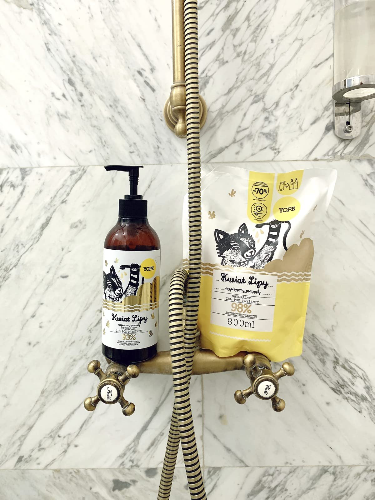 Гель для душа YOPE Refill Lime Flower 800 мл, фото №2