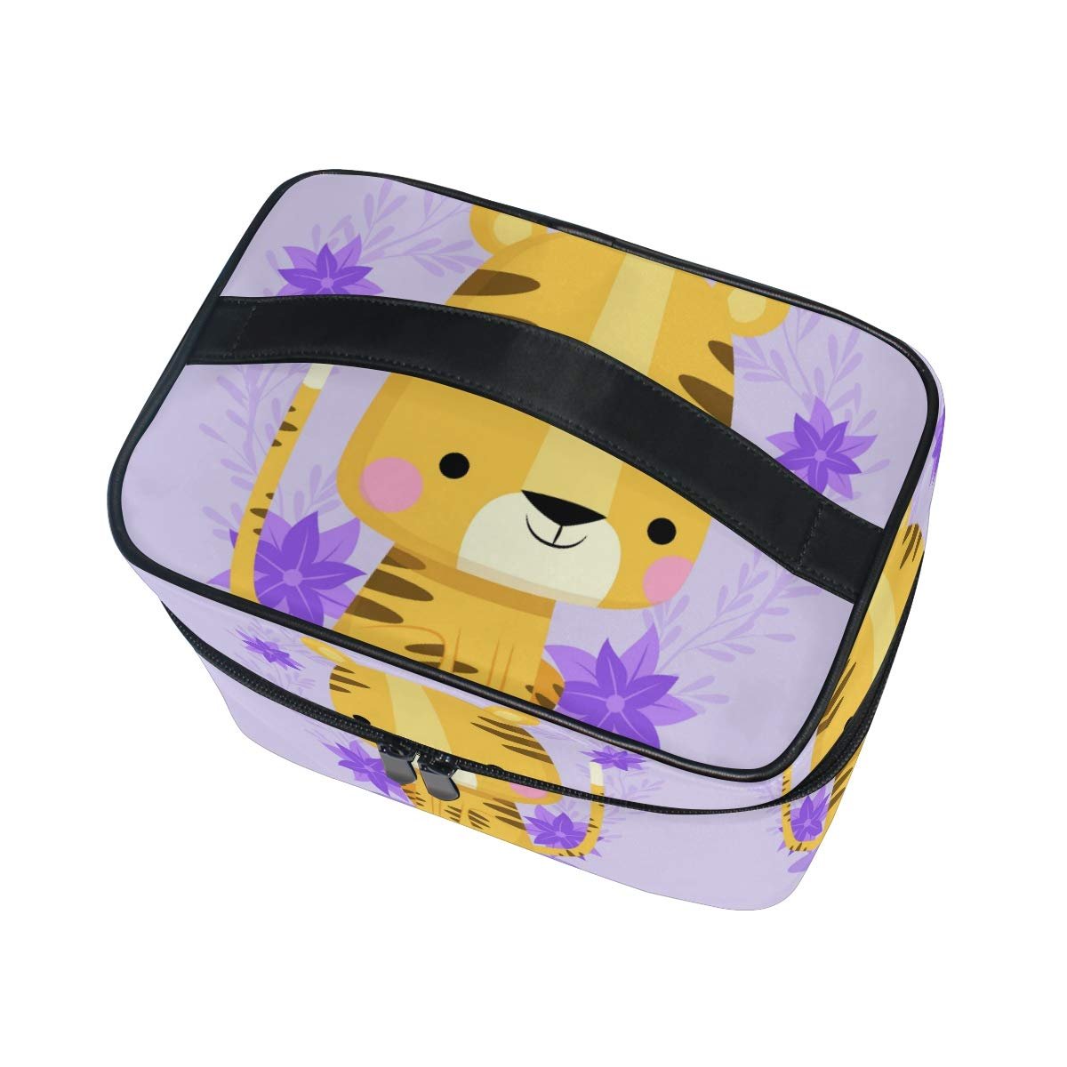 Косметичка Cartoon Gänseblümchen Tiger, органайзер, кейс для косметики, большая сумка для девочек и женщин, фото №3