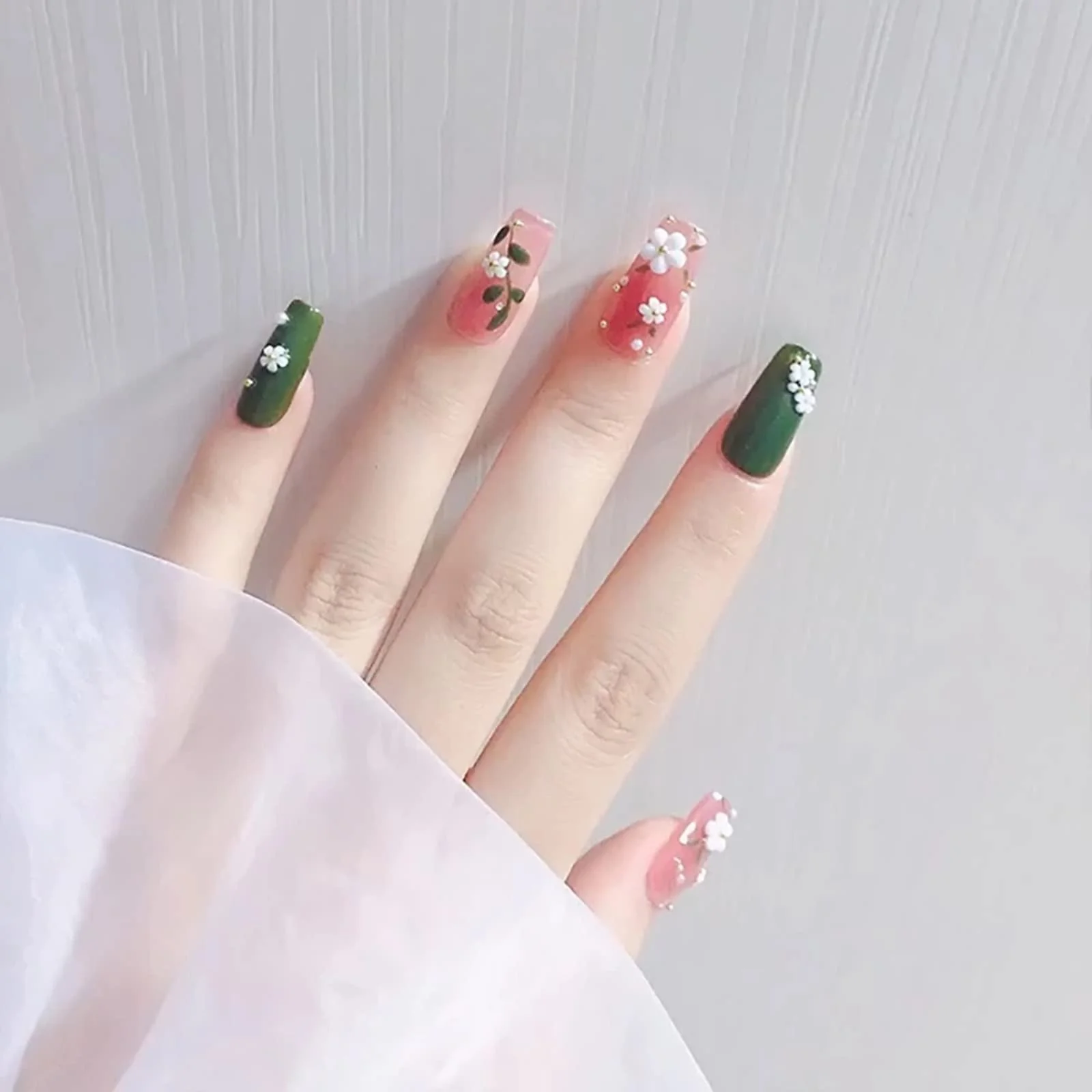 3D Квітка для нігтів, 6 відділень, зміна кольору під впливом УФ-світла, акрилові, фото №6