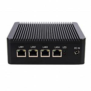 Міні ПК HUNSN RC01 J1900 4 x Intel I211 LAN 2 x USB HDMI VGA SIM Slot Barebone System - Фото 1