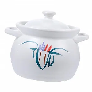 Каструля для запікання керамічна термостійка з кришкою 2 л - Фото 1