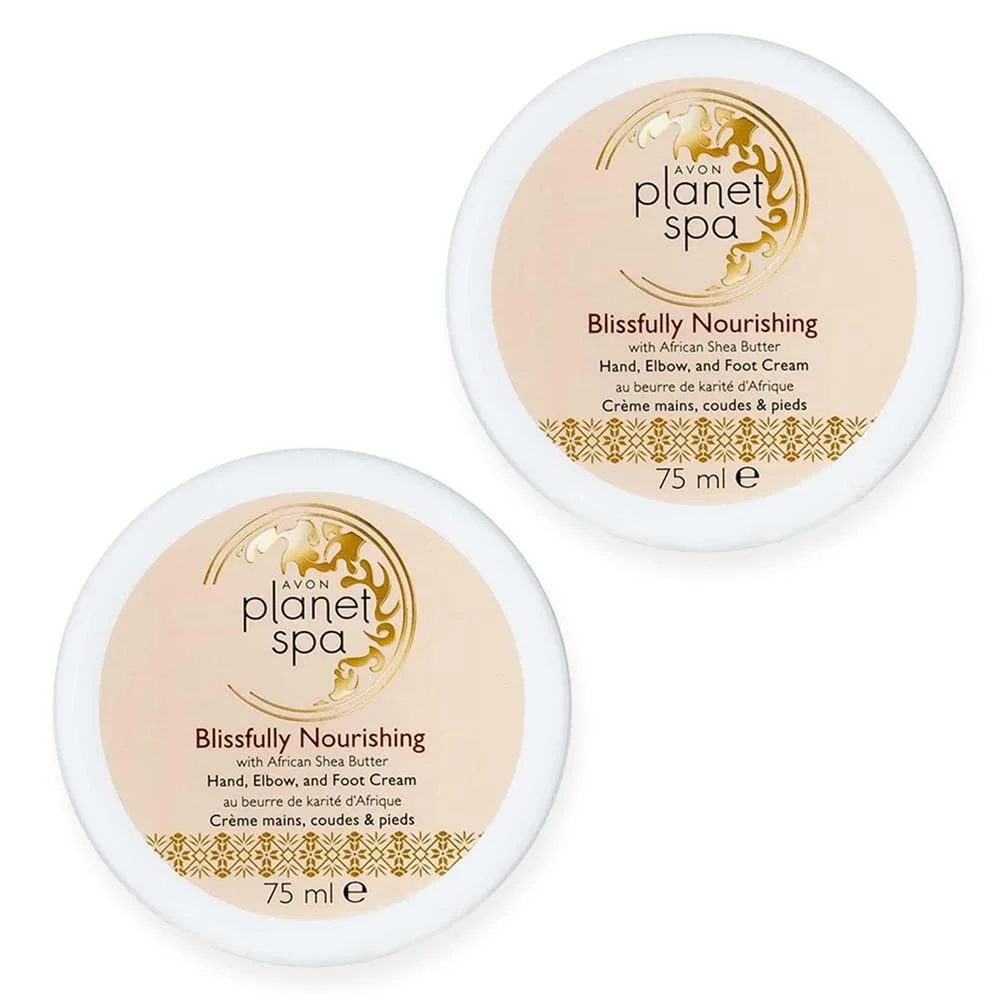 Крем Avon Planet Spa Blissfully Nourishing для рук/ліктів/ніг, 75 мл (2 шт.), фото №1