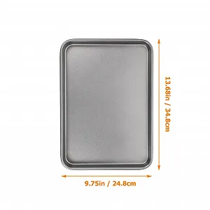 Противень для выпечки и пиццы из углеродистой стали с антипригарным покрытием synthetic.ua - Фото 1