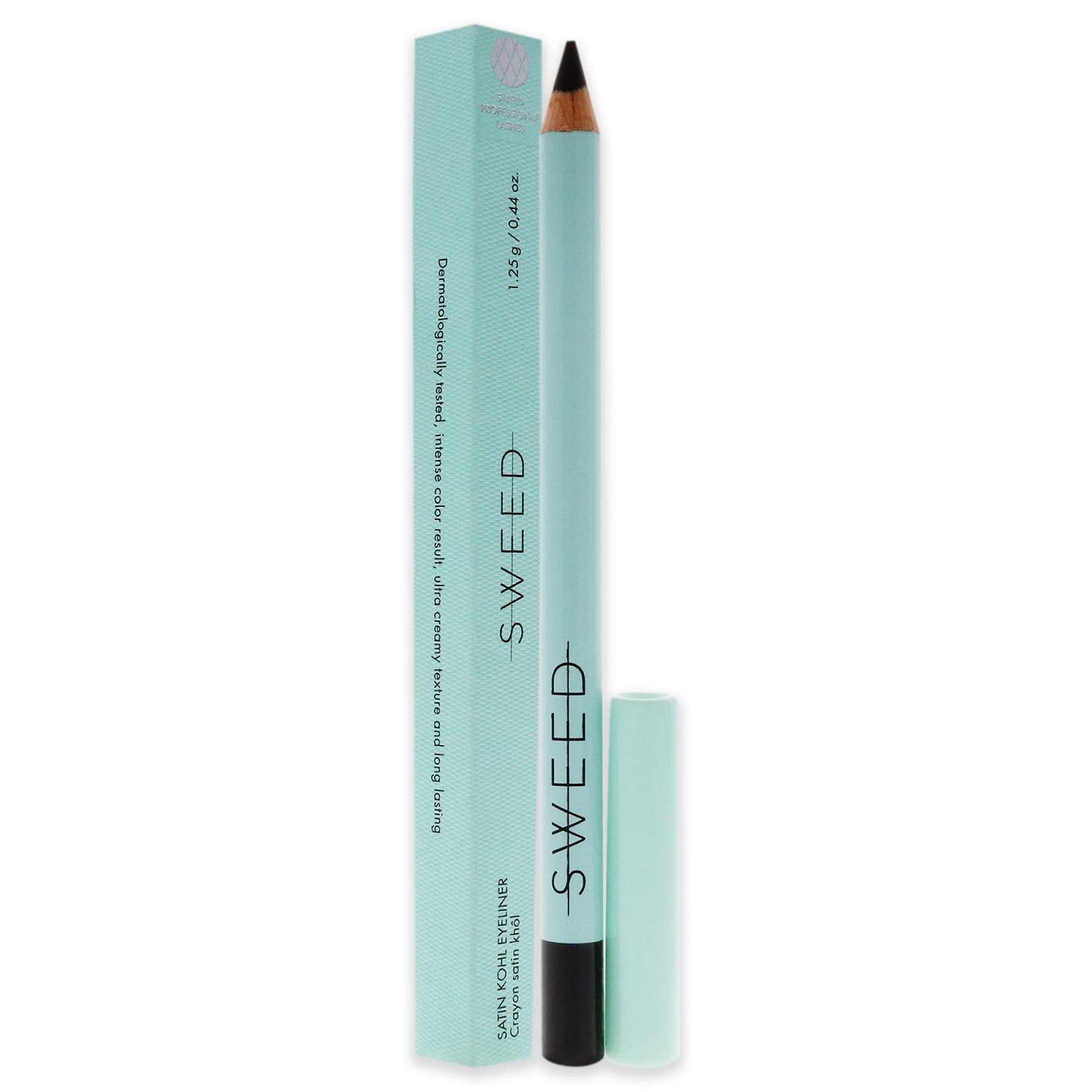 Карандаш для глаз Sweed Satin Coal Ultra Creamy Black Водостойкий, фото №4