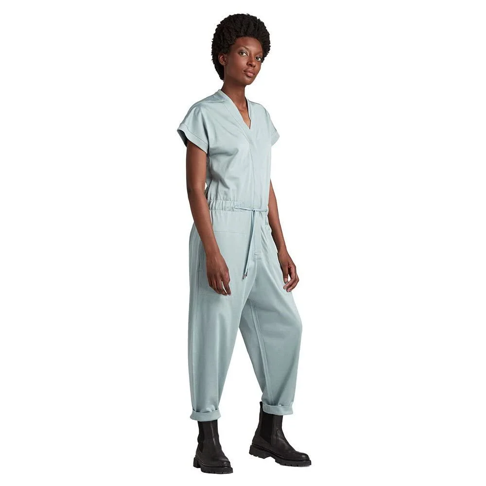 Жіночий комбінезон G-Star Button Text Jumpsuit Synthetic Blue - S, фото №2