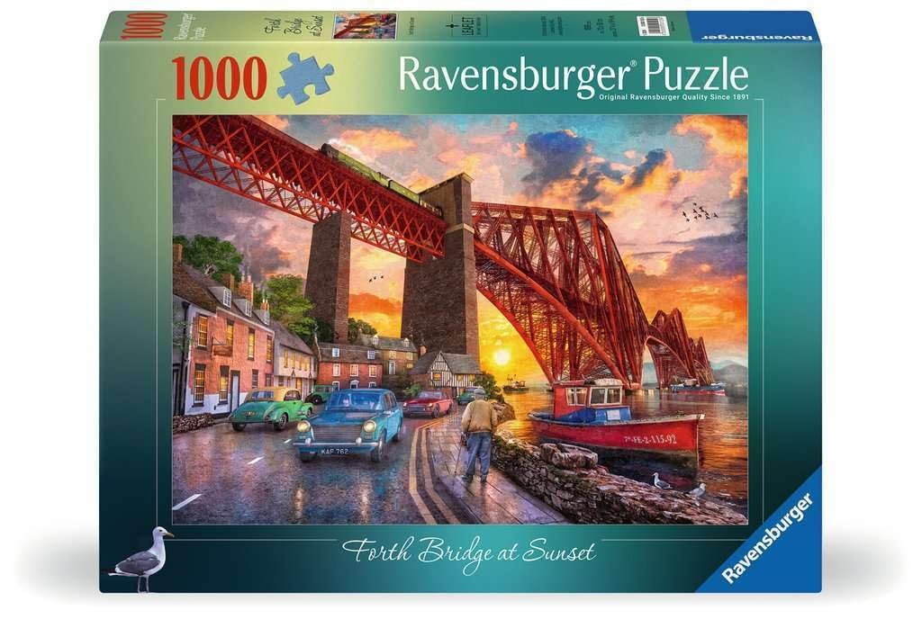 Пазл Ravensburger Forth Bridge at Sunset 1000 елементів 12-99 років, фото №1