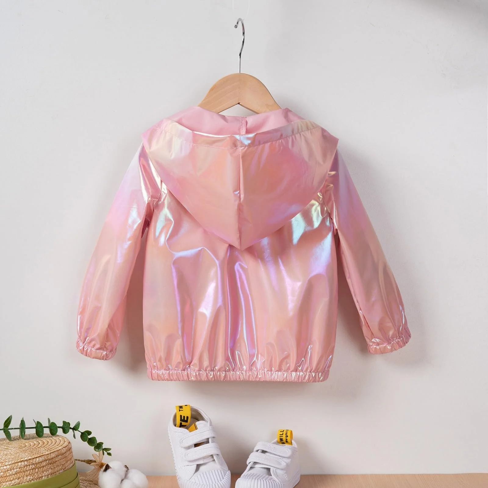 Куртка Детская Куртка для Девочки Толстовка с Капюшоном Детская Куртка с Капюшоном Мультяшный Принт Ветрозащитная Куртка Ветровка Переходная Куртка Весенняя Осенняя Верхняя одежда Софтшел, фото №7