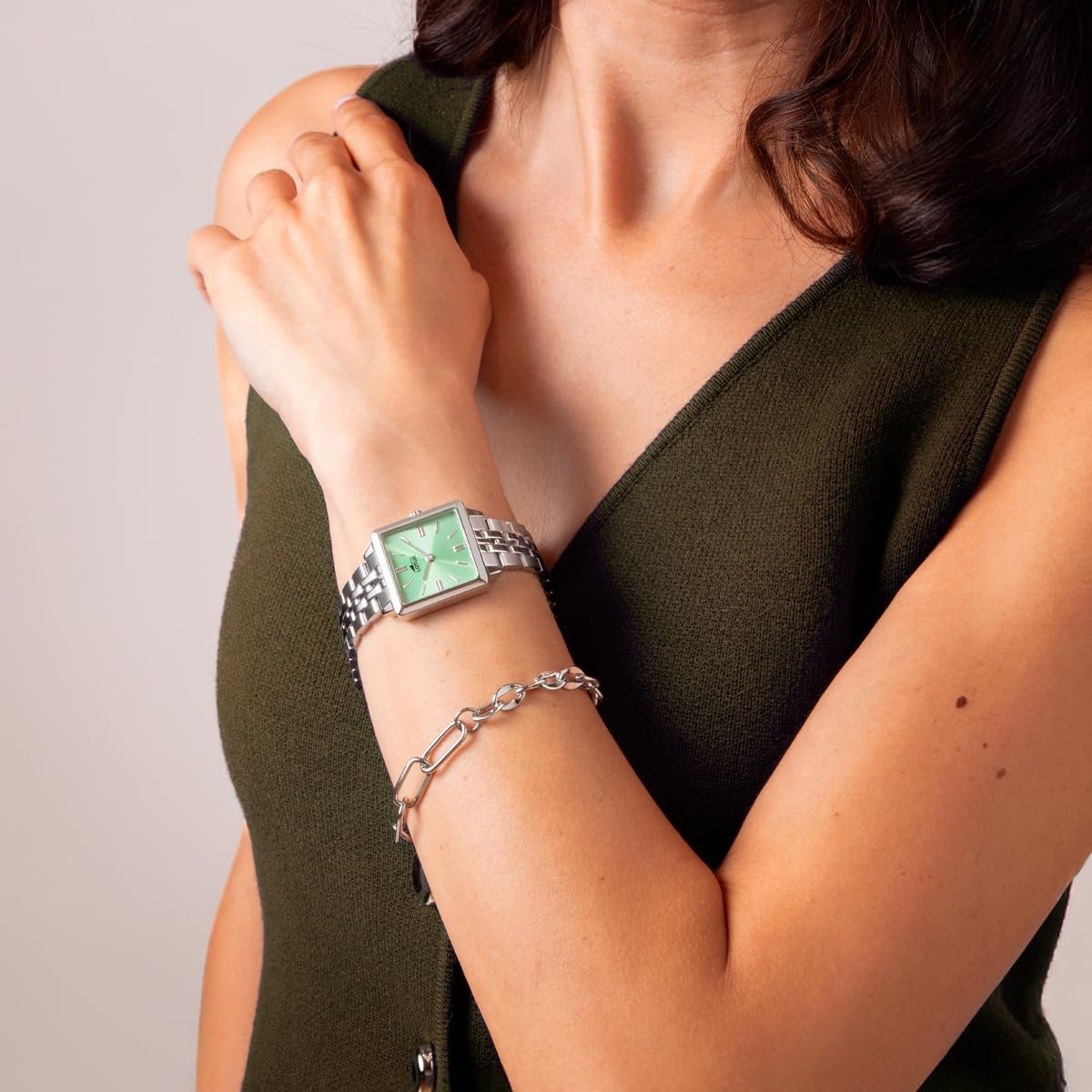 Женские часы Lotus Old Money 19010/4 Стальной корпус Серый, Серый Стальной ремешок, фото №2