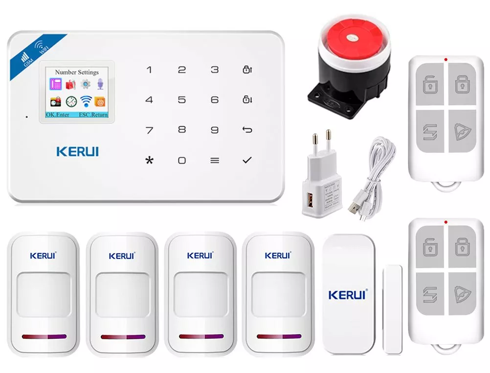 Сигнализация Wi-Fi Kerui W18 для 3-комнатной квартиры blank strong (JFJFJDRJ8DT7H), фото №1