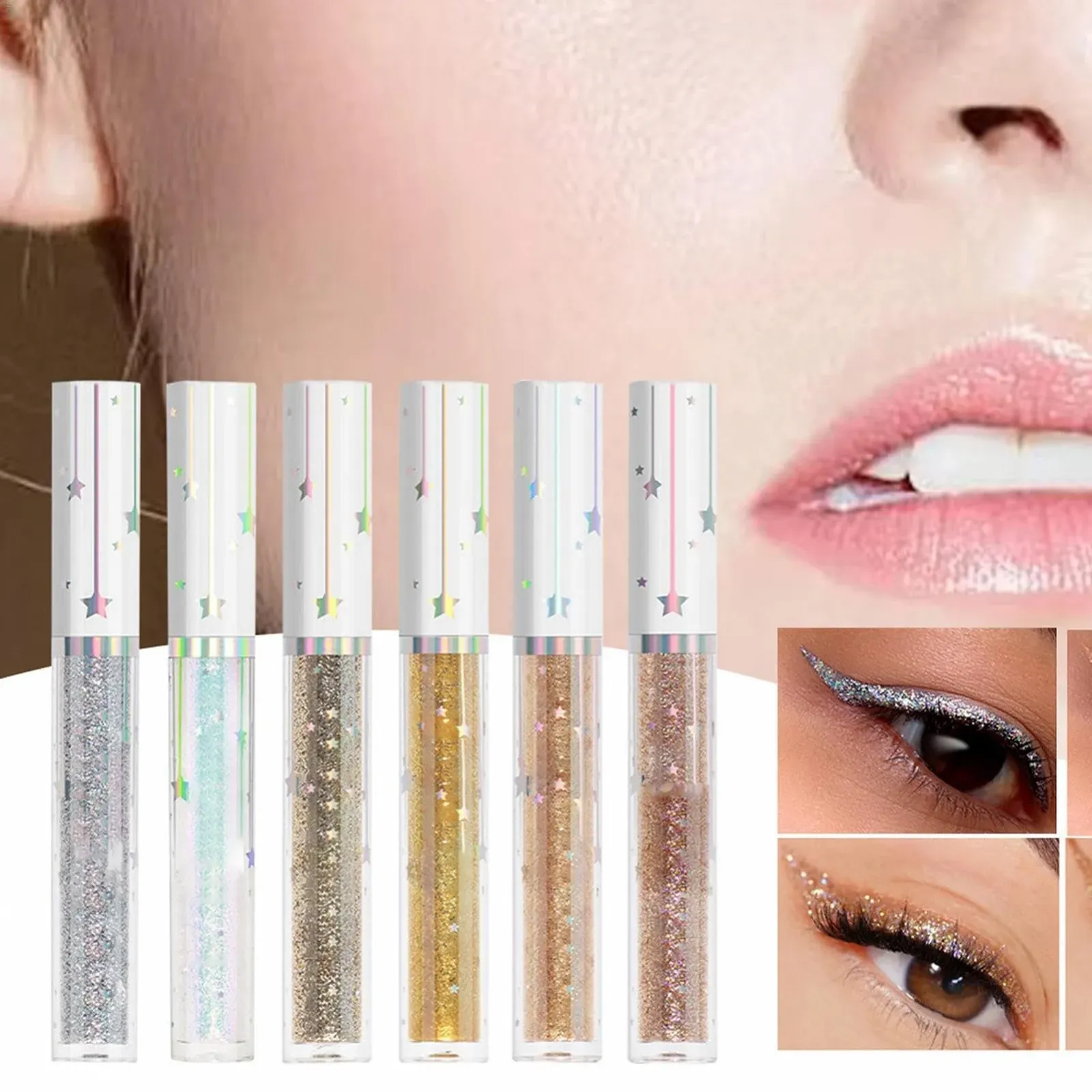 Рідка Підводка для очей з блискітками Veeteah, фото №7