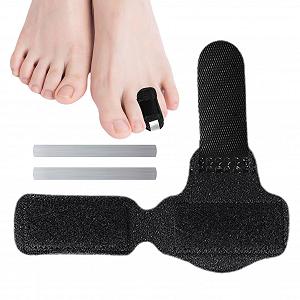Шина для пальцев ног Корректор для сломанных пальцев дышащий крепкий для боли в искривленных пальцах выпрямление пальцев - Фото 1