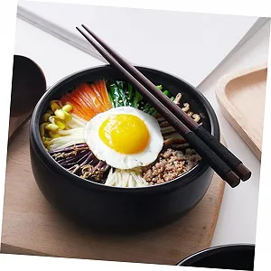 Керамический горшок для бибимбапа VALICLUD с подставкой равномерное распределение тепла энергосберегающий synthetic.ua - Фото 1