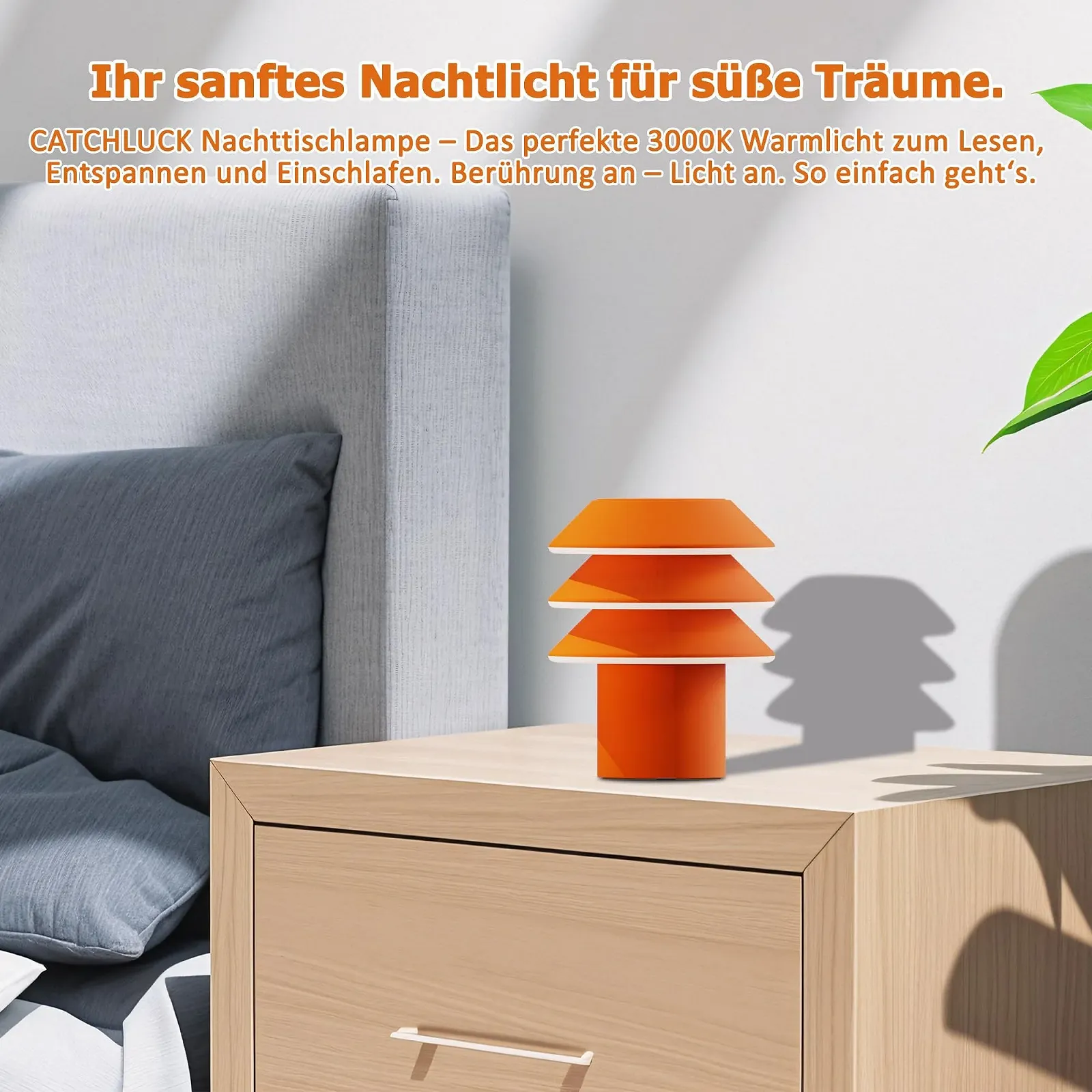 Настільна лампа Modular 3-в-1 DIY 3000 K 1800 мАг Помаранчева, фото №2