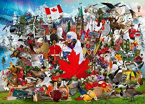 Пазл Ravensburger Oh Kanada! 12001006 1000 элементов - Фото 1