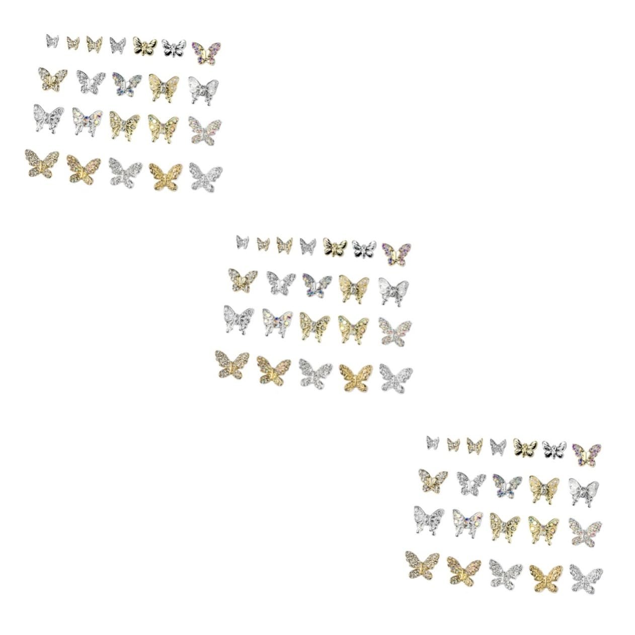 Украшение для ногтей Бабочка Healvian 66 шт. Камни для ногтей, фото №1