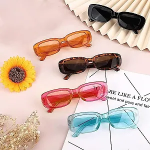 Солнцезащитные очки BouGPeng прямоугольные винтажные, 10 штук synthetic.ua - Фото 1