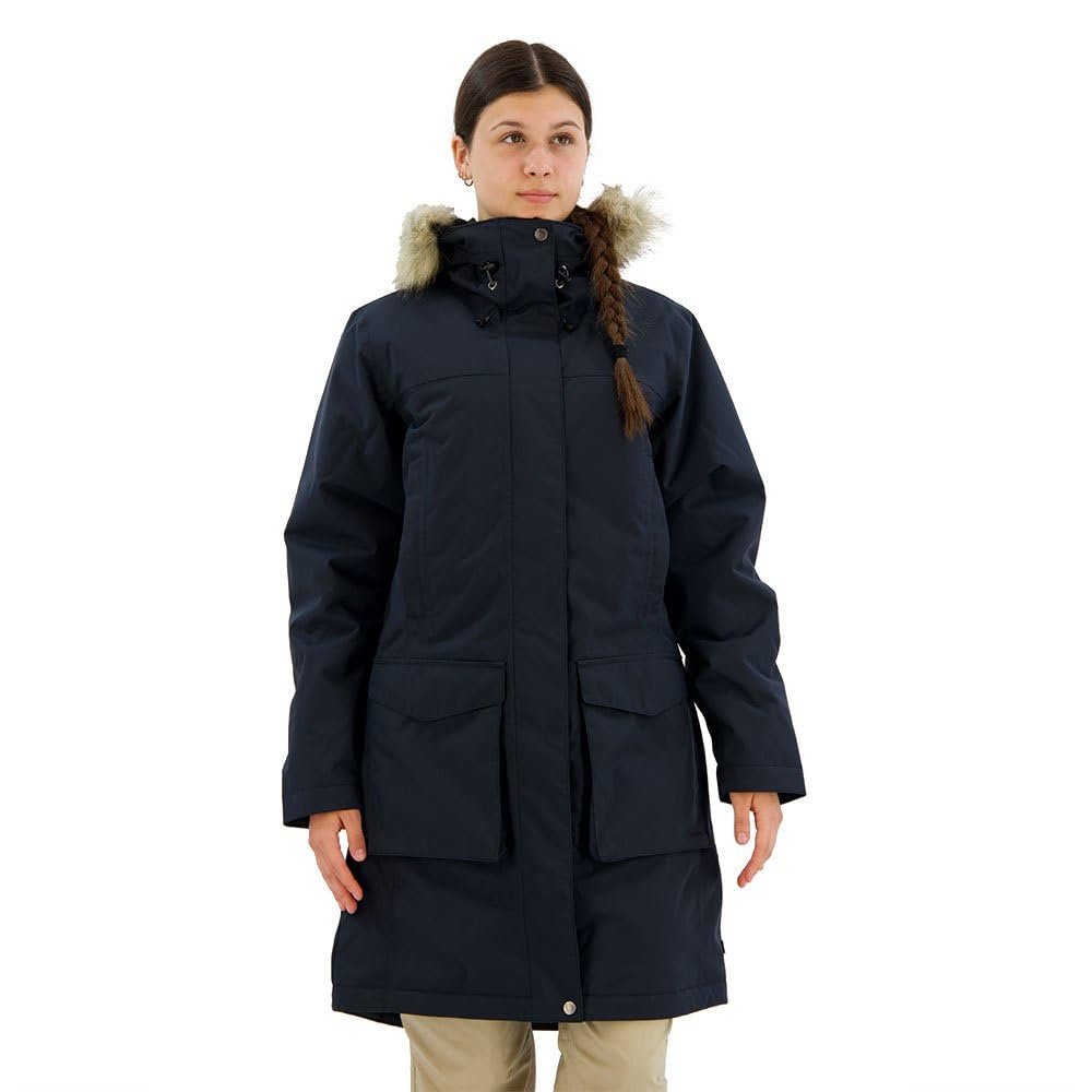 Парка жіноча FJÄLLRÄVEN Nuuk Lite olive, фото №1