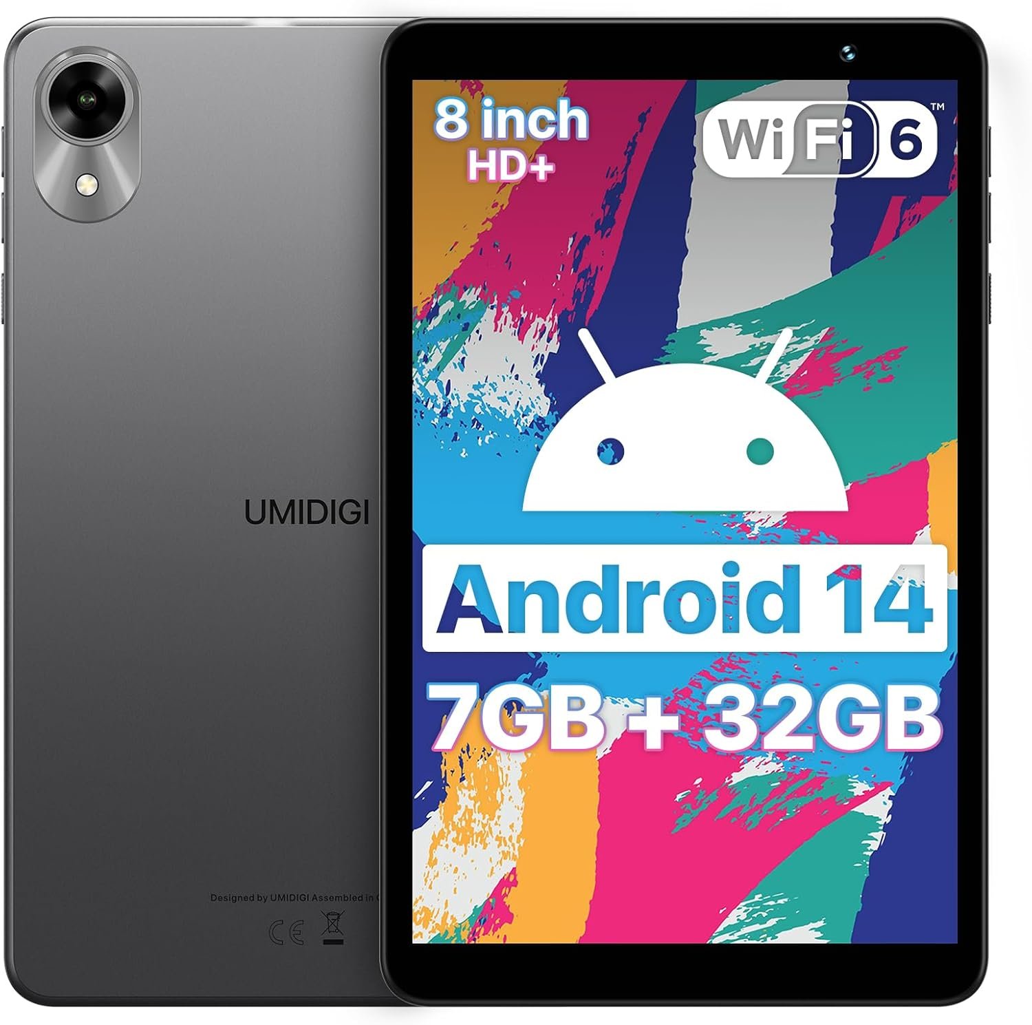 Планшет 8" UMIDIGI G1 Tab Mini 3/32GB 4 ядра Android 14 5000mAh Сірий, фото №1