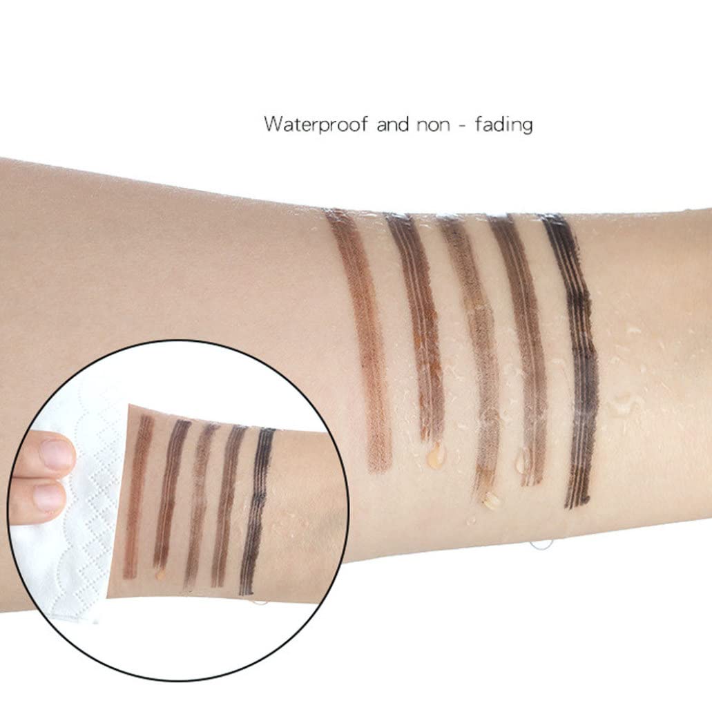 Олівець для брів водостійкий 4D косметичний темно-коричневий, фото №4