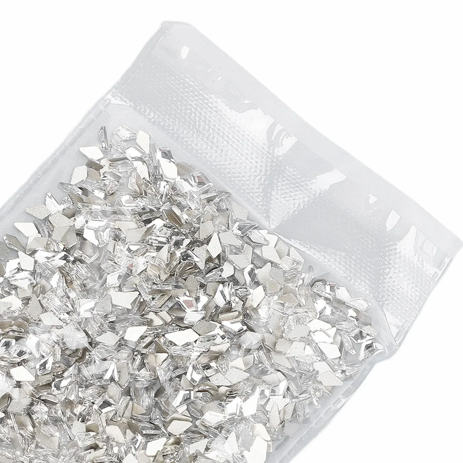 Набір страз блискучі унікальні прозорі кристали з плоскою задньою стінкою макіяжу, фото №8