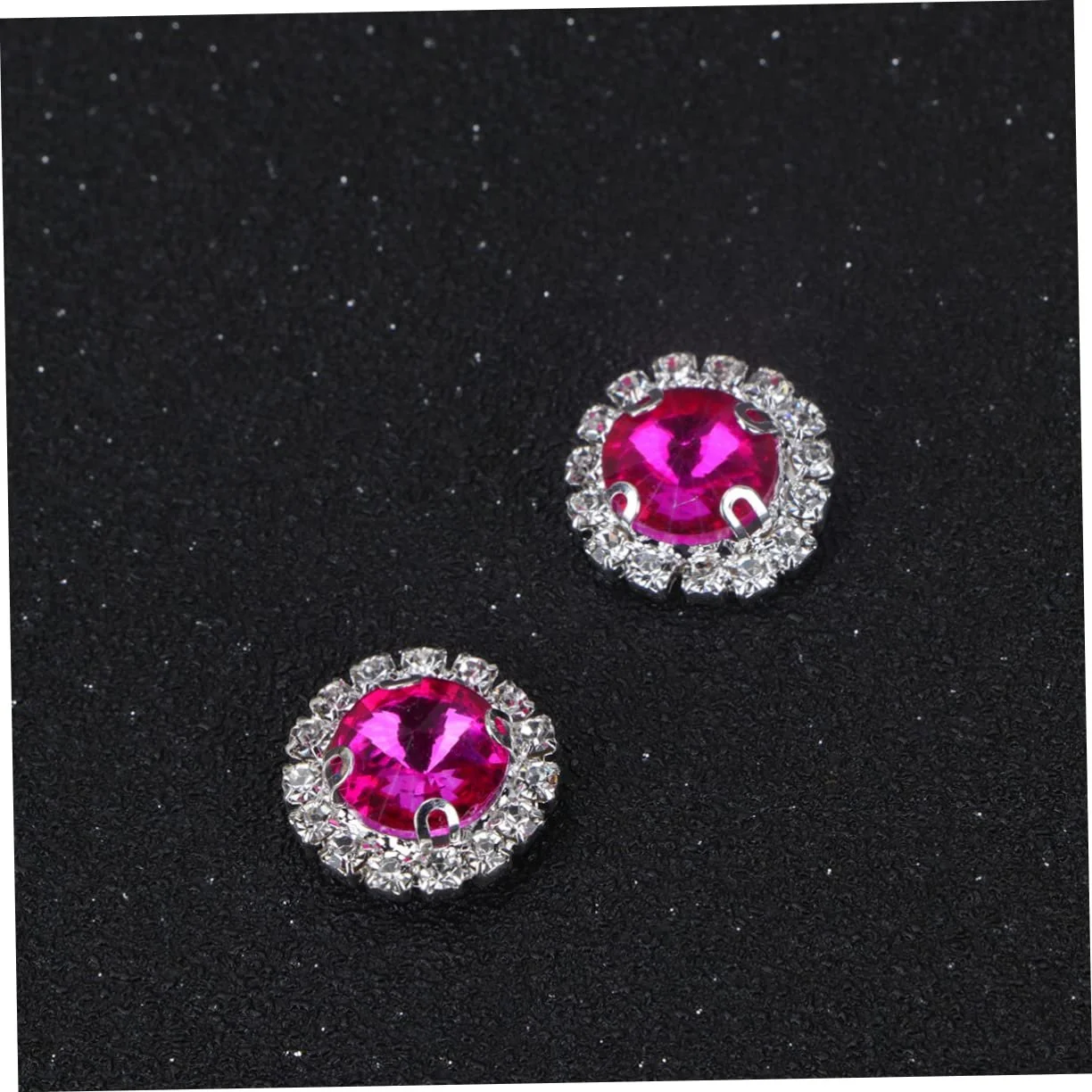 Стрази Круглі STOBOK 40шт Рожевий, фото №8