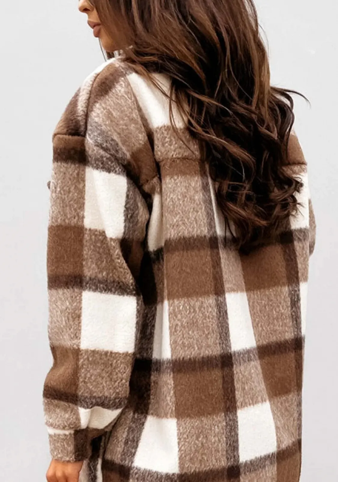 Пальто Yming Длинное в клетку Женское, фото №5 Пальто Yming Длинное в клетку Женское, фото №5