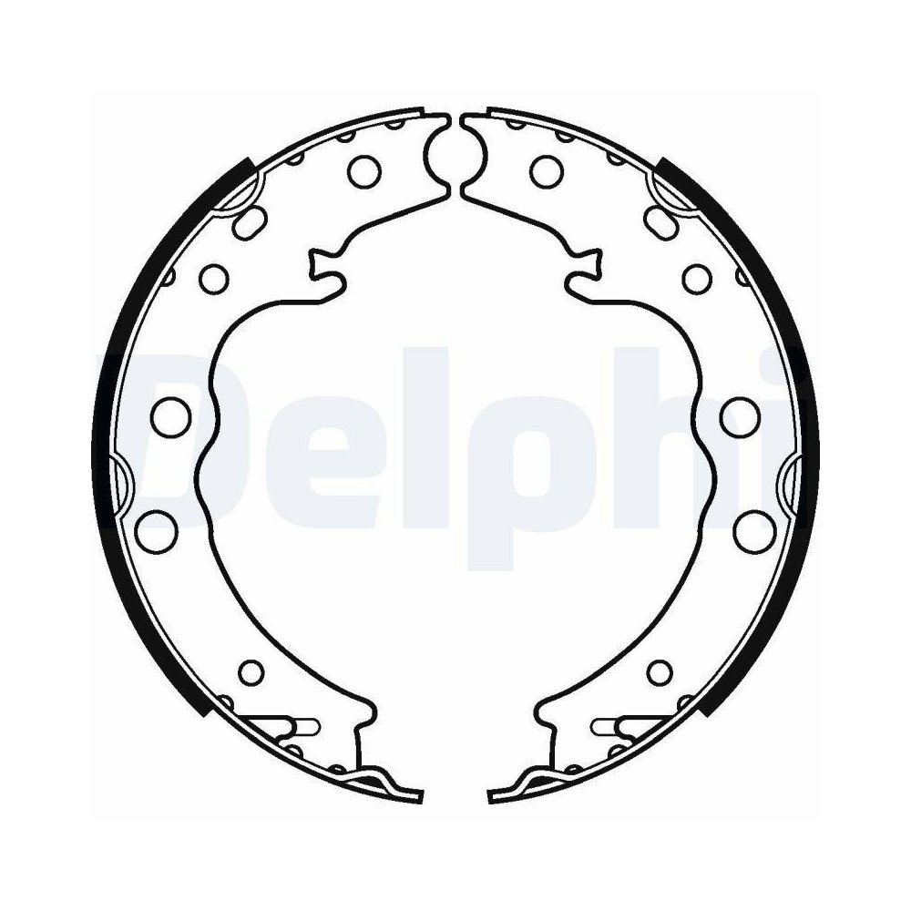 Комплект гальмівних колодок DELPHI LS2125 для SUBARU TOYOTA CHEVROLET, фото №1