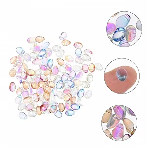 Патч для маникюра PLAFOPE 100 штук, блестки, бриллианты для ногтей, цветные кристаллы synthetic.ua - Фото 1