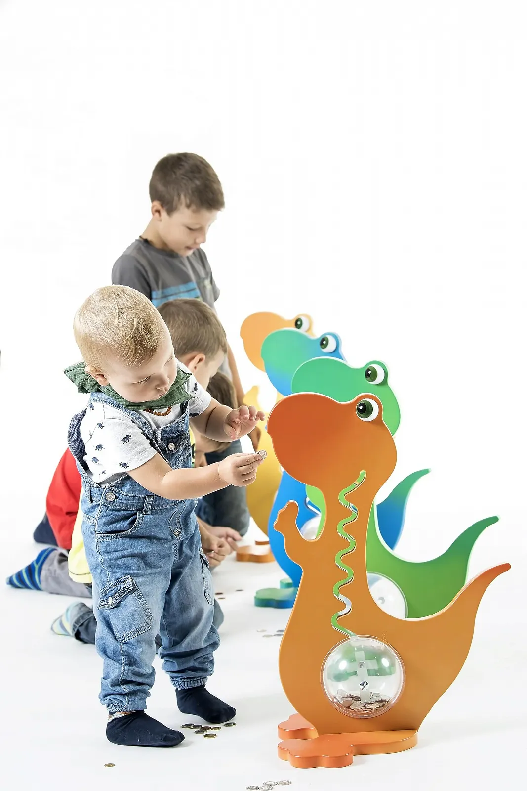 Скарбничка Big Belly Bank Dino Train 57 см Зелена двоколірна, фото №8