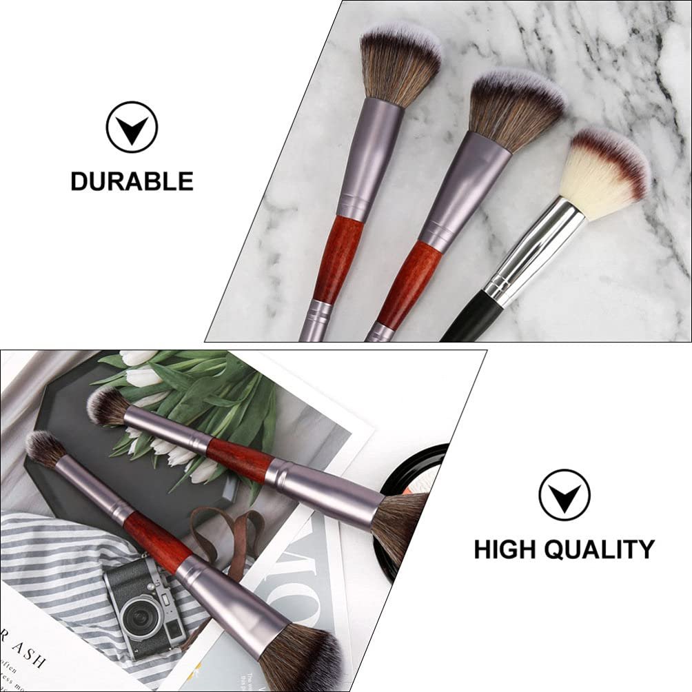 Кисти Minkissy Cosmetic Make-Up Eyeshadow Applicator Blush Набор 3 шт., фото №4