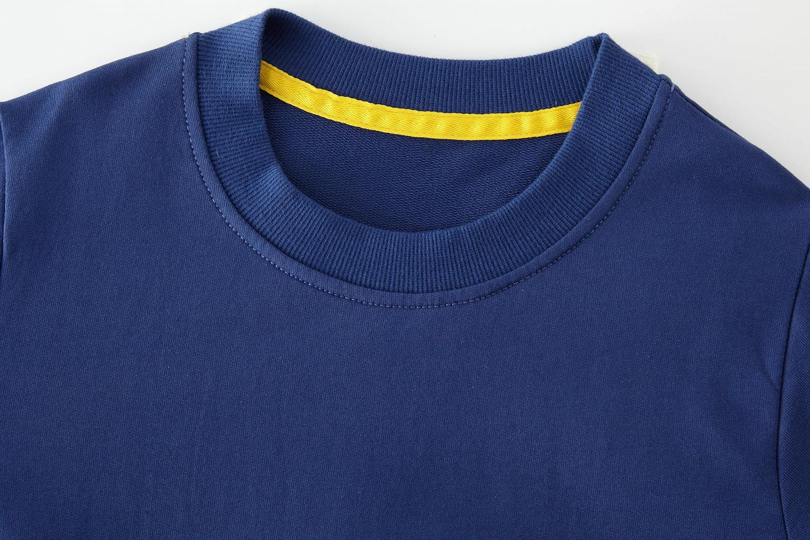 Толстовка SOIBEEN для девочек, милый детский пуловер, комплект 2 шт., топ с единорогом, свитшот, пуловер, круглый вырез, длинный рукав, повседневная одежда, весенняя осенняя хлопковая толстовка 1-10 лет, фото №5