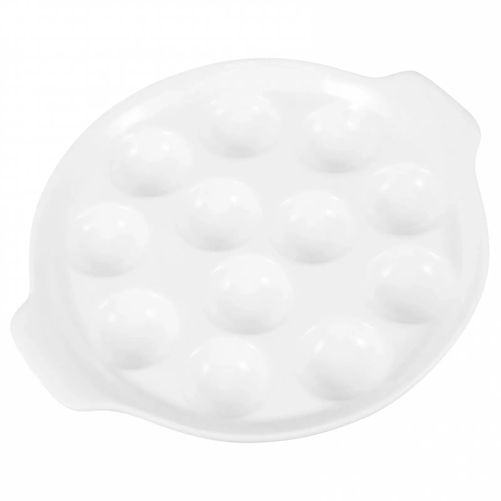 Форма для запекания улиток керамическая на 12 ячеек с ручками Белая, фото №1