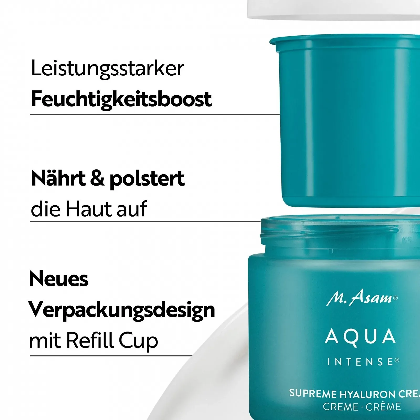 Крем для обличчя M. Asam Aqua Intense Supreme Hyaluronic Hyaluronic Cream 100 мл, фото №2 Крем для обличчя M. Asam Aqua Intense Supreme Hyaluronic Hyaluronic Cream 100 мл, фото №2