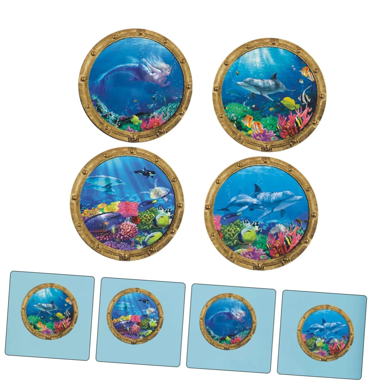 Наклейки на стіну Toyvian Underwater World 4 шт., фото №3