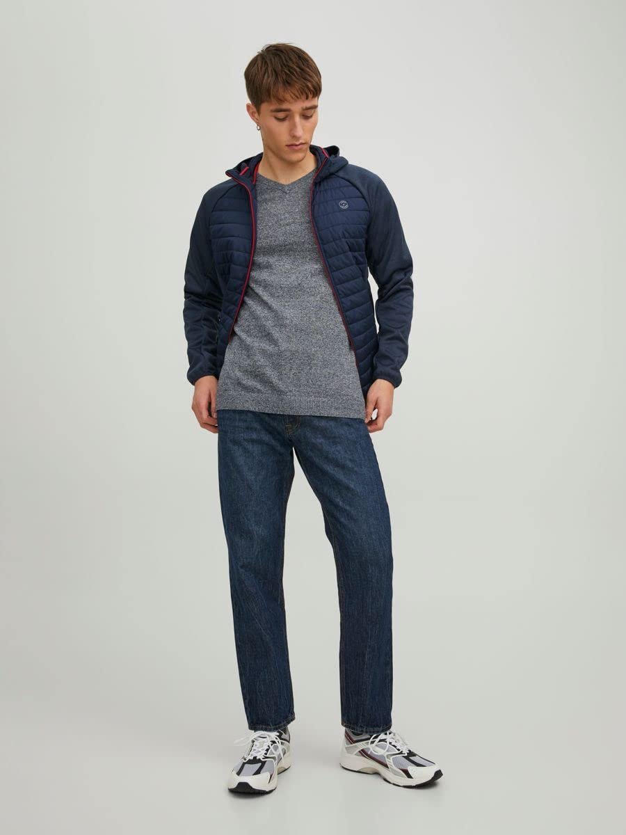 Джемпер с V-образным вырезом JACK & JONES Мужской вязаный, фото №6