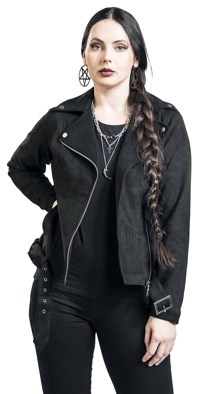 Куртка Biker Style из искусственной кожи Black Premium by EMP Женская Черная, фото №5