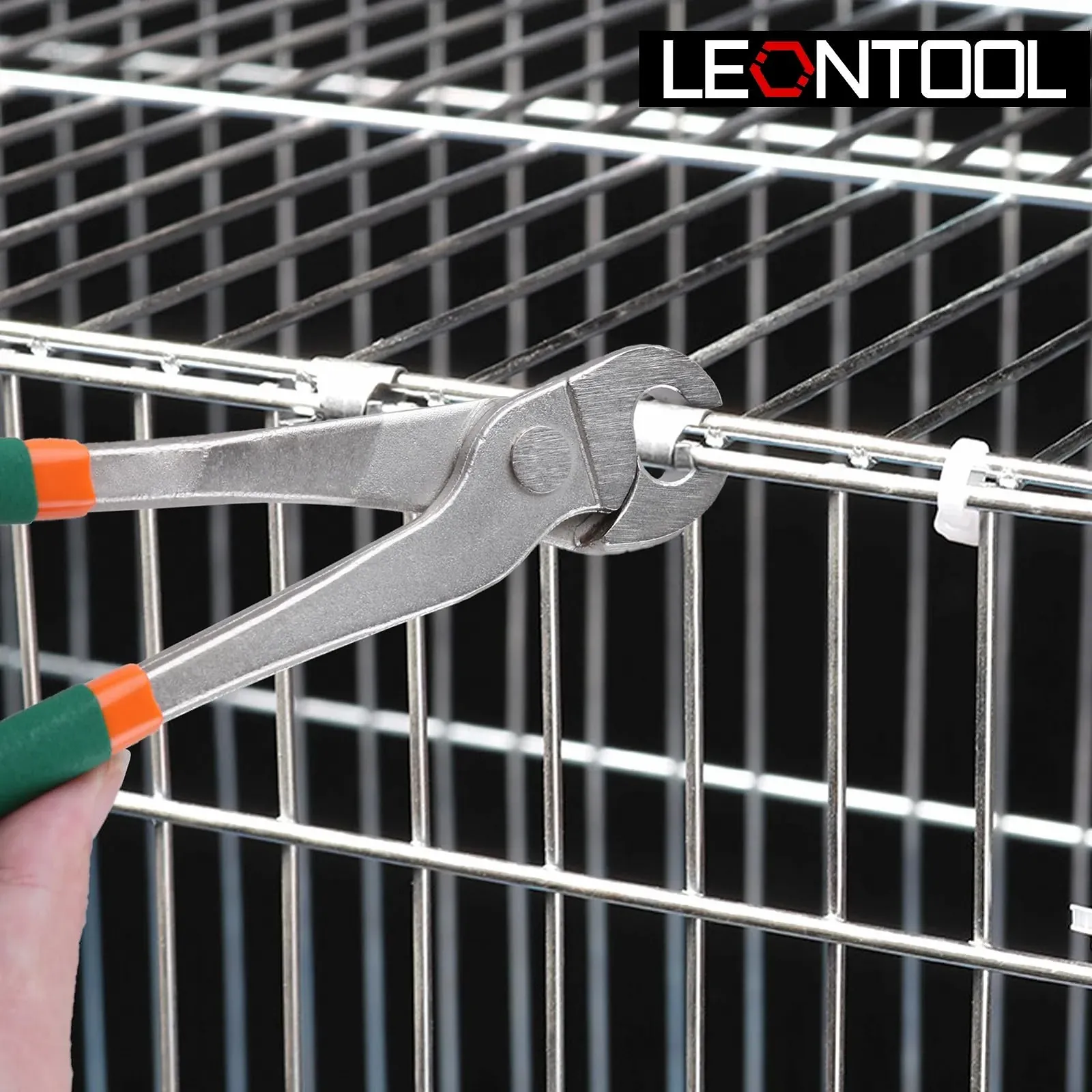 Плоскогубцы LEONTOOL J Clip, Сверхмощные клещи для строительства клеток, Прямые плоскогубцы J с длинной ручкой для строительства клеток для кроликов, курятников и т. д., фото №3 Плоскогубцы LEONTOOL J Clip, Сверхмощные клещи для строительства клеток, Прямые плоскогубцы J с длинной ручкой для строительства клеток для кроликов, курятников и т. д., фото №3