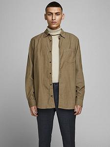 Рубашка Jack&Jones KENDRICK LS 12174067 Светло-коричневый L synthetic.ua - Фото 1
